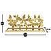 Mensola Farfalla 18-oro-metallo-43x19,2x16,5 Cm - Foto miniatura 8