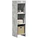 Libreria Grigio Concretè 30 x 30 x 111 cm Legno ingegnerizzato - Foto miniatura 2