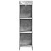 Libreria Grigio Concretè 30 x 30 x 111 cm Legno ingegnerizzato - Foto miniatura 3