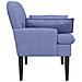 Loveseat con bottoni imbottiti Blu jeans 111 x 68 x 80 cm - Foto miniatura 4