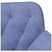 Loveseat con bottoni imbottiti Blu jeans 111 x 68 x 80 cm - Foto miniatura 7