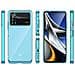 Custodia Outer Space Per Xiaomi Poco X4 Pro 5g Con Cornice Flessibile, Colore Blu - Foto miniatura 7