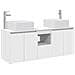 Set di Armadi da Bagno 3 pz Bianco 53 x 35 x 63 cm - Foto miniatura 1