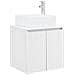 Set di Armadi da Bagno 3 pz Bianco 53 x 35 x 63 cm - Foto miniatura 3