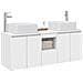 Set di Armadi da Bagno 3 pz Bianco 53 x 35 x 63 cm - Foto miniatura 10