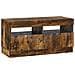Mobile TV LED a 5 pezzi Rovere Fumo Legno ingegnerizzato - Foto miniatura 5