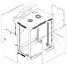 Armadio Rack 19" 12U I-CASE EW-2012BK 600x600 Mm Nero - Foto miniatura 2