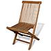 Sedie da Giardino Pieghevoli 2 pz in Legno Massello di Teak - Foto miniatura 3