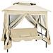 Dondolo Da Gazebo Bianco Crema - Foto miniatura 1
