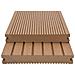 Pavimento Per Esterni In Wpc Pieno Accessori 10 M² 2,2 M Teak - Foto miniatura 6