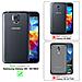 Custodia Compatibile Con Samsung Galaxy S5 / S5 Neo In Nero Di Notte - Coperchio Protettiva Con Chiusura Magnetica, Funzione Stand E Tasca Per Le Carte - Foto miniatura 2