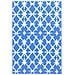 Tappeto Da Esterni Blu E Bianco 80x150 Cm In Pp - Foto miniatura 2