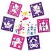 Fairy Princess Stencil Set Per Arti E Mestieri - Giocattoli Della Novit Per I Bambini Partito Perfetto Loot O Premio Bag Filler (confezione Da 6)  - Foto miniatura 1