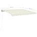 Tenda Automatica con Sensore Vento e LED 400x350 cm Crema - Foto miniatura 7