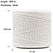 3mm X 300m Macrame Corda Bianco | Filo Cotone Uncinetto | 3 Mm (+-0.5mm) | 12 Strati | Grande Spago Da Cucina Rotolo Spessi Naturali Forte | Decorazione Casa Artigianato Artistico Foto - Foto miniatura 3
