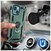 Cover Iphone 13 Mini Anti-urto Ibrida Anello Funzione Supporto Verde Scuro - Foto miniatura 4
