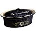 Terrina Ovale Da 41,5 Cm, Blu Con Decorazione Floreale Bianca - 134d7 - Foto miniatura 2