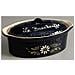 Terrina Ovale Da 41,5 Cm, Blu Con Decorazione Floreale Bianca - 134d7 - Foto miniatura 1