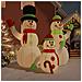 Famiglia Pupazzi Di Neve Gonfiabili Con Led 500 Cm - Foto miniatura 1
