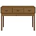 Tavolo Consolle Miele 114x40x75 Cm In Legno Massello Di Pino - Foto miniatura 3
