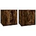 Mobili Porta Tv A Parete 2 Pz Rovere Fumo 40x34,5x40 Cm - Foto miniatura 2