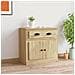 Credenza Rovere Sonoma 70x35,5x67,5 Cm In Legno Multistrato - Foto miniatura 1