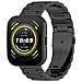 Cinturino Per Orologio In Acciaio Inossidabile Per Huami Amazfit Bip 5 22 Mm Black - Foto miniatura 3