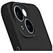 Cover Per Iphone 15 Fotocamera Protetta Soft-touch Serie Sweet Nera - Foto miniatura 3
