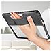 Cover Microsoft Surface Pro 9 Silicone Bumper Manico Sostegno Serie Handy Nera - Foto miniatura 2