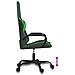 Sedia Da Gaming Massaggiante Nero E Verde In Similpelle - Foto miniatura 5