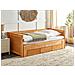 Letto Matrimoniale Con Contenitore Legno Chiaro 90/180 X 200 Cm Cahors - Foto miniatura 1