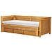 Letto Matrimoniale Con Contenitore Legno Chiaro 90/180 X 200 Cm Cahors - Foto miniatura 2