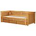 Letto Matrimoniale Con Contenitore Legno Chiaro 90/180 X 200 Cm Cahors - Foto miniatura 4