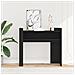 Tavolino Consolle Nero 100x35x90 Cm In Legno Multistrato - Foto miniatura 3