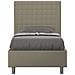 Letto Contenitore Imbottito 80x210  Similpelle Cappuccino Sunny - Foto miniatura 1