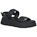 Black Uni Casual Open Sandals Sandali Pelle Scarpe Donna Nero Eu 36, 1-28713-20 007 - Foto miniatura 2