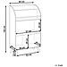 Libreria A 3 Ripiani Liloet 102 Cm Verde Chiaro - Foto miniatura 8