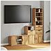 Mobile TV 4 pz con Contenitore ODDA in Legno Massello di Pino - Foto miniatura 1