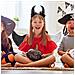 Costume Da Diavolo Per Bambini Con Ali - Set Elegante In Bianco E Nero Per Halloween - Foto miniatura 4