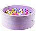 Ballenbak 110x40 Fluweel Zacht Paars Met Ballen 500 St. (roze, Geme Leerd, Geel, Babyblauw, Zeemeermineffect) - Foto miniatura 1