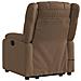 Poltrona Alzapersona Massaggiante Reclinabile Marrone Tessuto - Foto miniatura 5