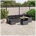 Set Divani da Giardino con Cuscini 8 pz Nero in Polyrattan - Foto miniatura 2