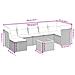 Set Divani da Giardino con Cuscini 8 pz Nero in Polyrattan - Foto miniatura 4