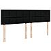 Giroletto a Molle con Materasso Nero 200x200 cm in Tessuto - Foto miniatura 7