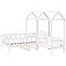 Set Dormeuse con Tetto Bianco 80x200 cm Legno Massello di Pino - Foto miniatura 3