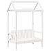 Set Dormeuse con Tetto Bianco 80x200 cm Legno Massello di Pino - Foto miniatura 7