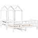 Set Dormeuse con Tetto Bianco 80x200 cm Legno Massello di Pino - Foto miniatura 9