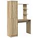 Scrivania con Spazio di Archiviazione 2 pcs Rovere Sonoma - Foto miniatura 1