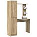 Scrivania con Spazio di Archiviazione 2 pcs Rovere Sonoma - Foto miniatura 3