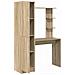 Scrivania con Spazio di Archiviazione 2 pcs Rovere Sonoma - Foto miniatura 6